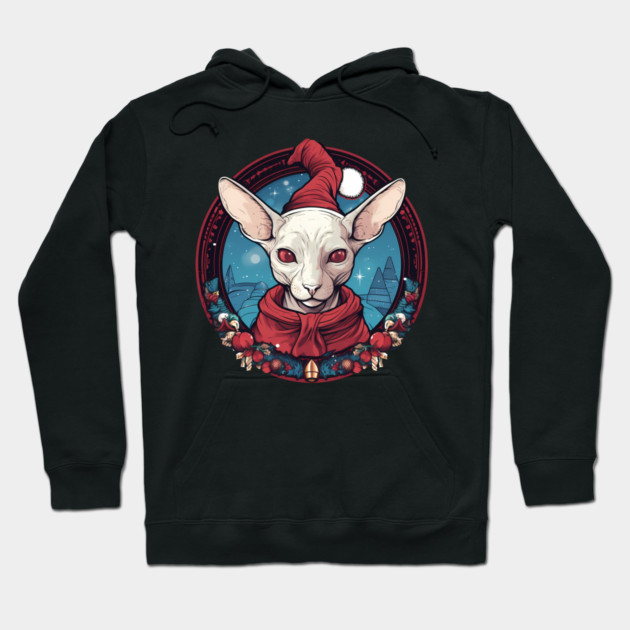 Sphynx Cat Xmas, Love Cats Hoodie by logiamerch