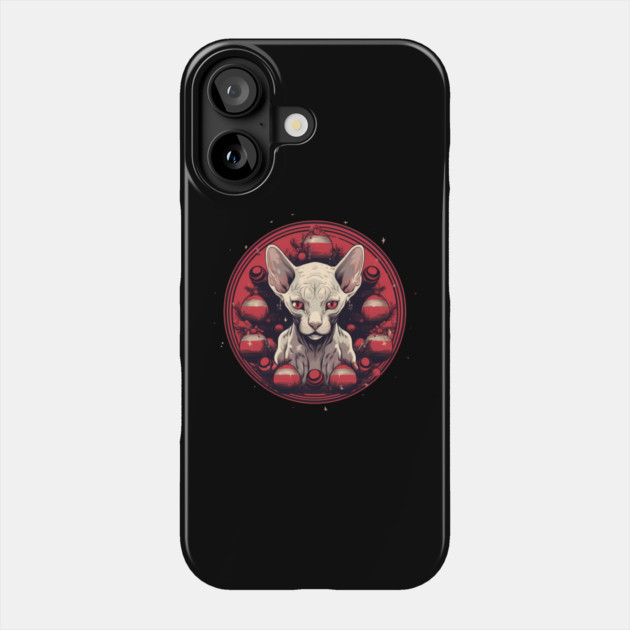 Sphynx Cat Xmas, Love Cats Phone Case by logiamerch