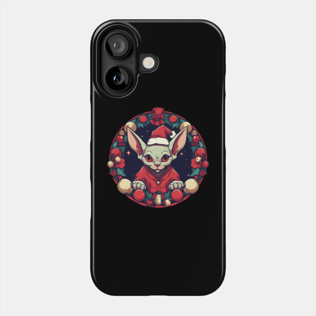Sphynx Cat Xmas, Love Cats Phone Case by logiamerch