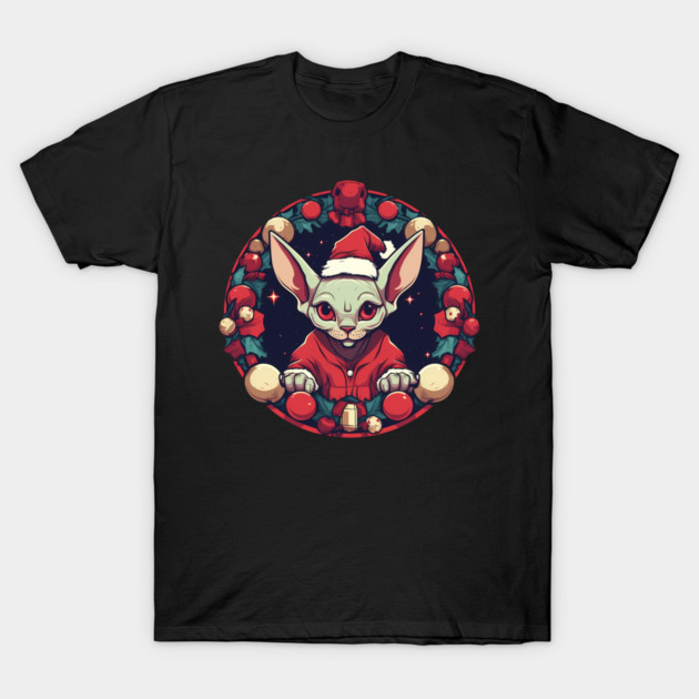 Sphynx Cat Xmas, Love Cats T-Shirt by logiamerch