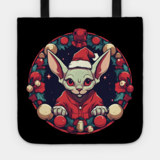 Sphynx Cat Xmas, Love Cats Tote