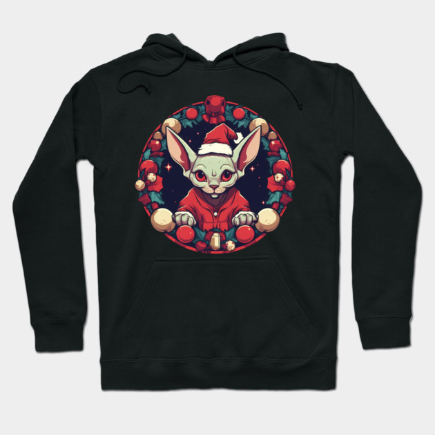 Sphynx Cat Xmas, Love Cats Hoodie by logiamerch