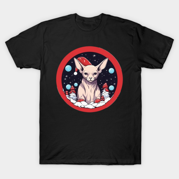 Sphynx Cat Xmas, Love Cats T-Shirt by logiamerch