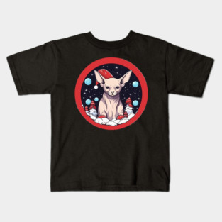 Sphynx Cat Xmas, Love Cats Kids T-Shirt