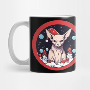 Sphynx Cat Xmas, Love Cats Mug