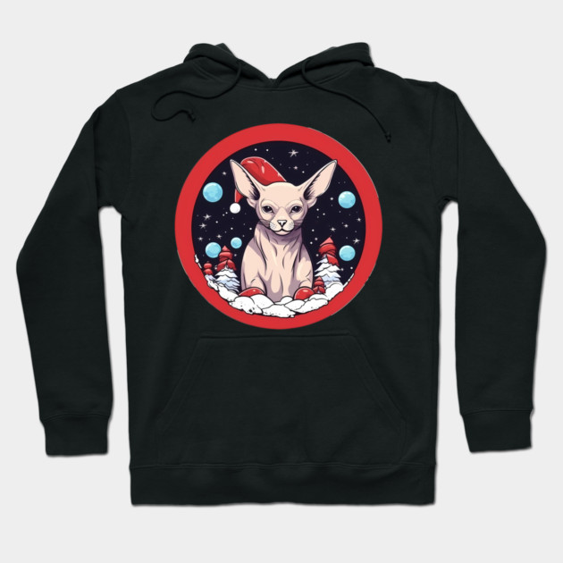 Sphynx Cat Xmas, Love Cats Hoodie by logiamerch