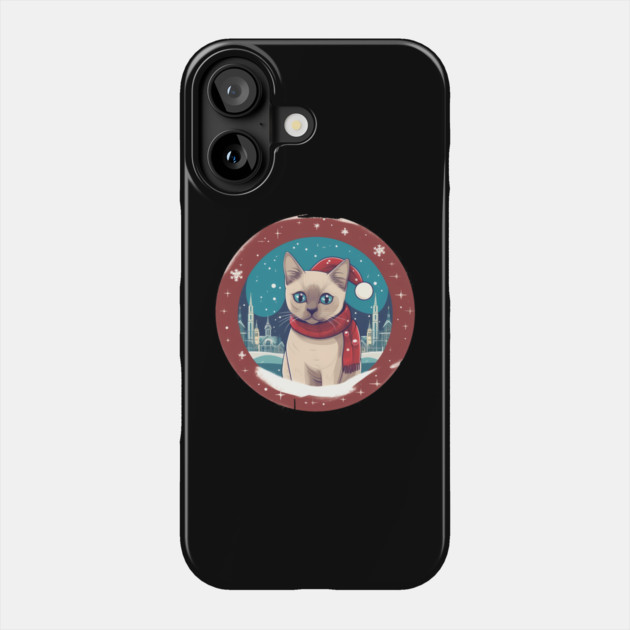 Tonkinese Cat Xmas, Love Cats Phone Case by logiamerch