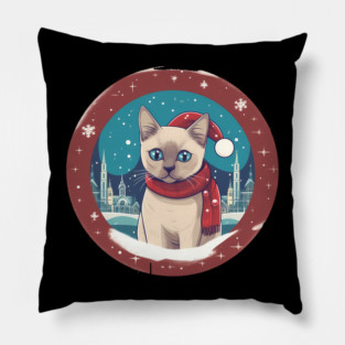 Tonkinese Cat Xmas, Love Cats Pillow