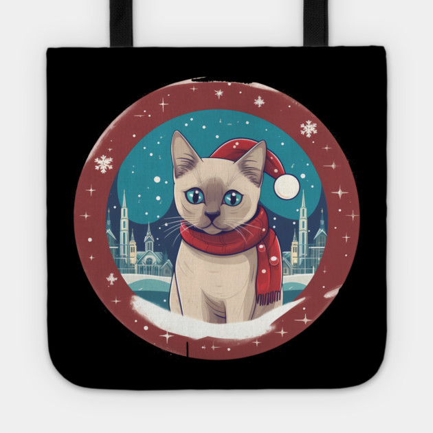 Tonkinese Cat Xmas, Love Cats Tote by logiamerch