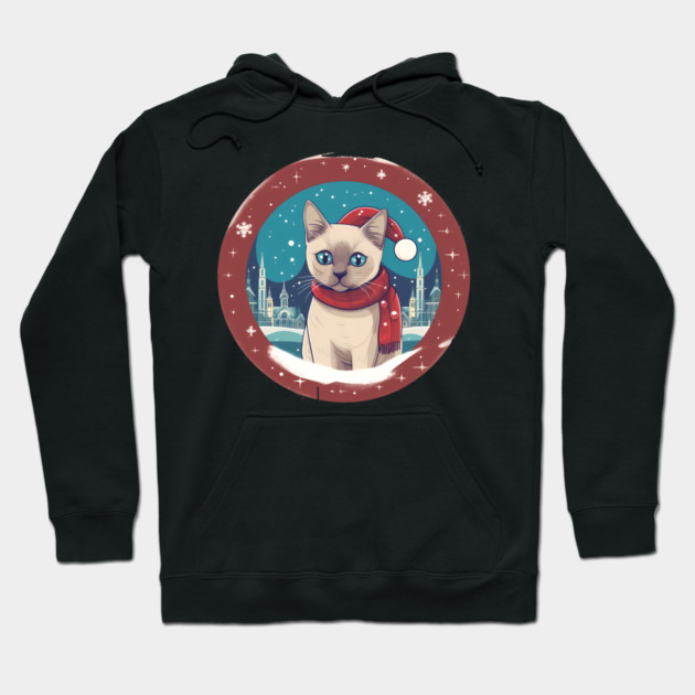 Tonkinese Cat Xmas, Love Cats Hoodie by logiamerch
