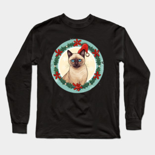 Tonkinese Cat Xmas, Love Cats Long Sleeve T-Shirt