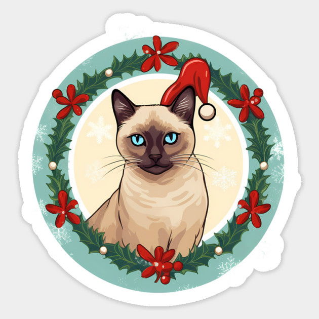 Tonkinese Cat Xmas, Love Cats Sticker by logiamerch