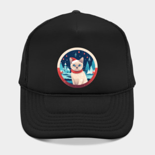 Tonkinese Cat Xmas, Love Cats Hat