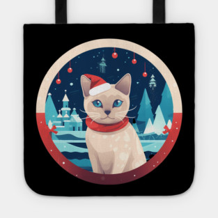Tonkinese Cat Xmas, Love Cats Tote
