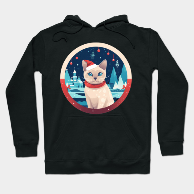 Tonkinese Cat Xmas, Love Cats Hoodie by logiamerch