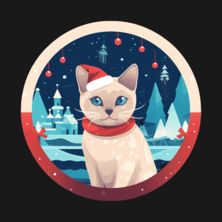 Tonkinese Cat Xmas, Love Cats T-Shirt