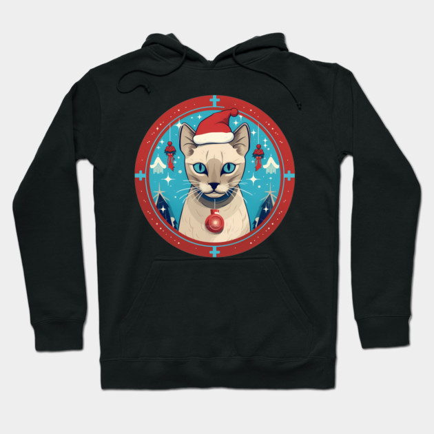 Tonkinese Cat Xmas, Love Cats Hoodie by logiamerch