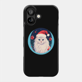 Turkish Angora Cat Xmas, Love Cats Phone Case