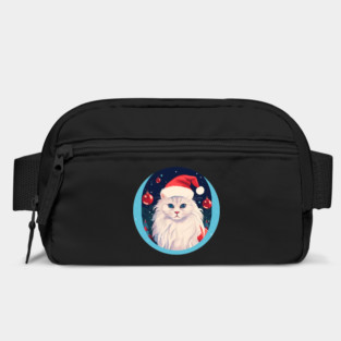 Turkish Angora Cat Xmas, Love Cats Bag