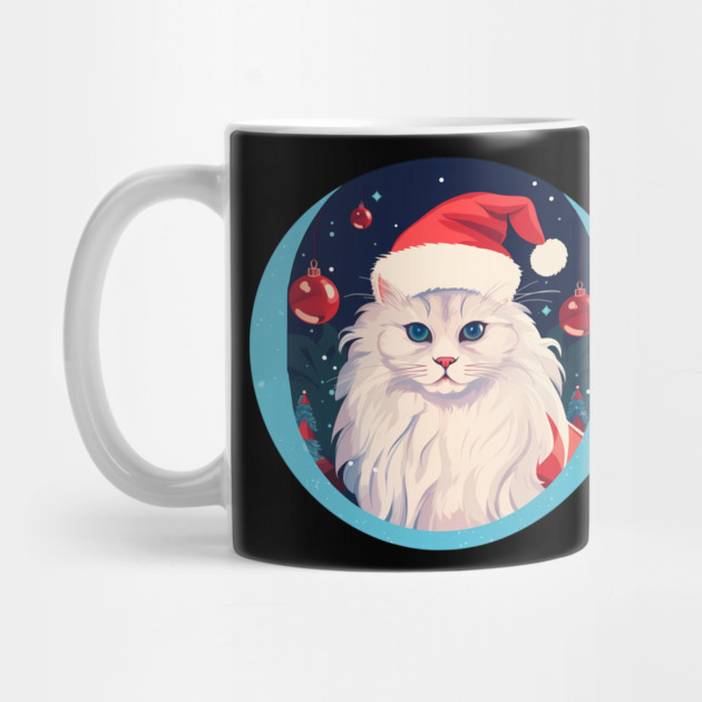 Turkish Angora Cat Xmas, Love Cats by logiamerch
