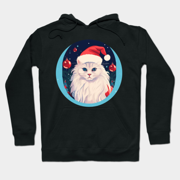 Turkish Angora Cat Xmas, Love Cats Hoodie by logiamerch