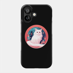 Turkish Angora Cat Xmas, Love Cats Phone Case