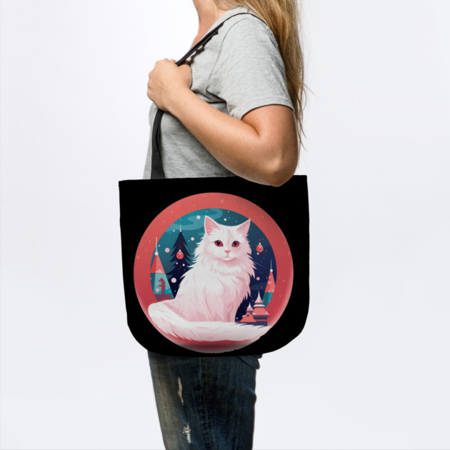 Turkish Angora Cat Xmas, Love Cats by logiamerch