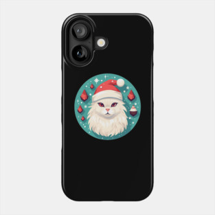 Turkish Angora Cat Xmas, Love Cats Phone Case