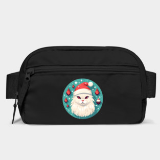 Turkish Angora Cat Xmas, Love Cats Bag