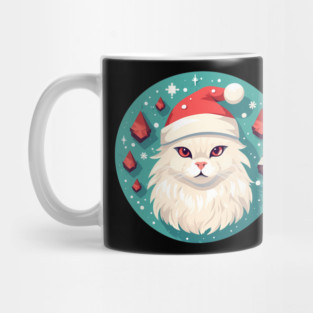 Turkish Angora Cat Xmas, Love Cats Mug