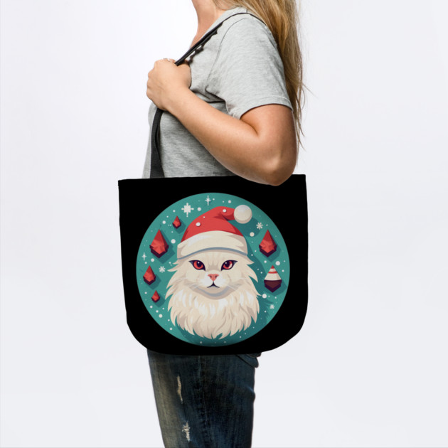 Turkish Angora Cat Xmas, Love Cats by logiamerch