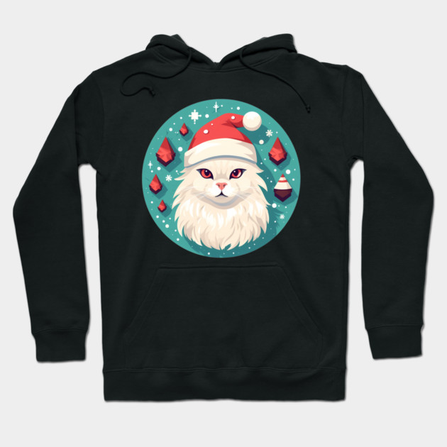 Turkish Angora Cat Xmas, Love Cats Hoodie by logiamerch