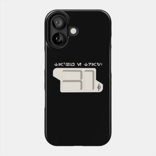 CSL Tray (Ta'bu E Tray - Aurebesh) Phone Case