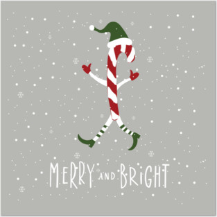 Merry and Bright Posters and Art