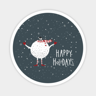 Happy Holidays Magnet