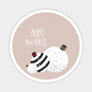 Merry Holidays Magnet