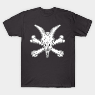 Goat Skull and Bones T-Shirt