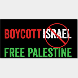 Boycott Israel free Palestine Posters and Art