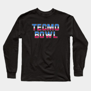 Tecmo Bowl Logo Fan Art Long Sleeve T-Shirt