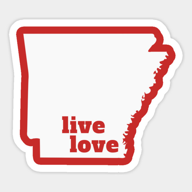 Arkansas - Live Love Arkansas Magnet by Yesteeyear