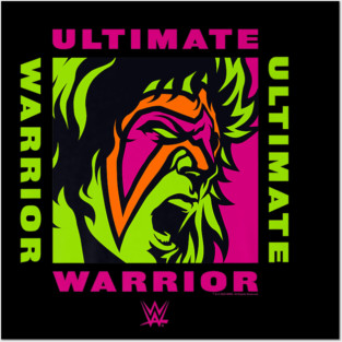 Ultimate Warrior Big Face Box Up Posters and Art