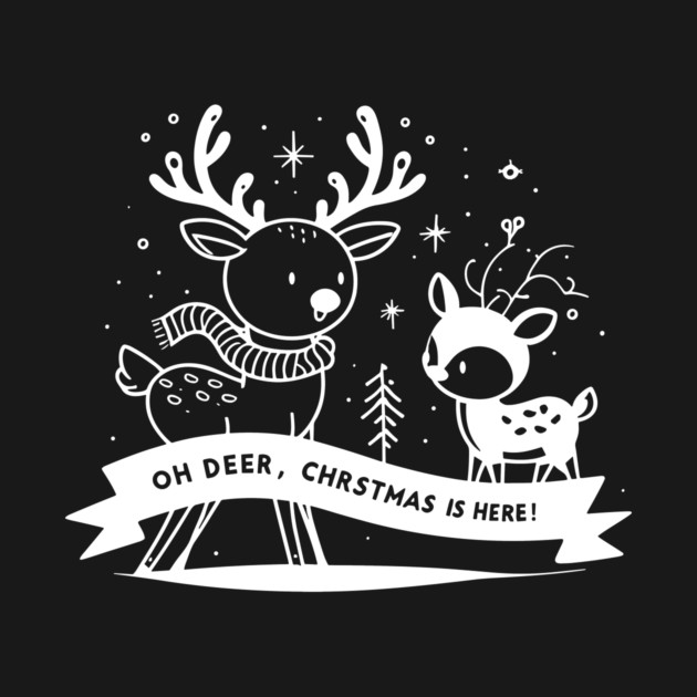 Oh Deer Christmas is Here! by Frank Ring