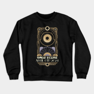 Total Solar Eclipse April 8th 2024 Lunar design Crewneck Sweatshirt