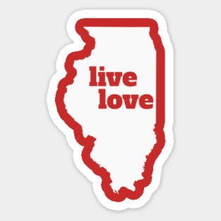 Illinois - Live Love Illinois Magnet