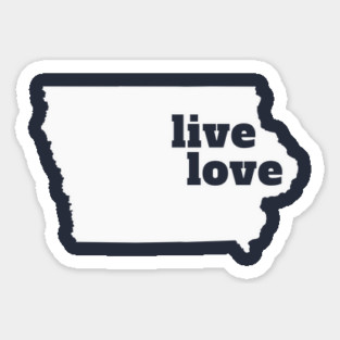 Iowa - Live Love Iowa Magnet