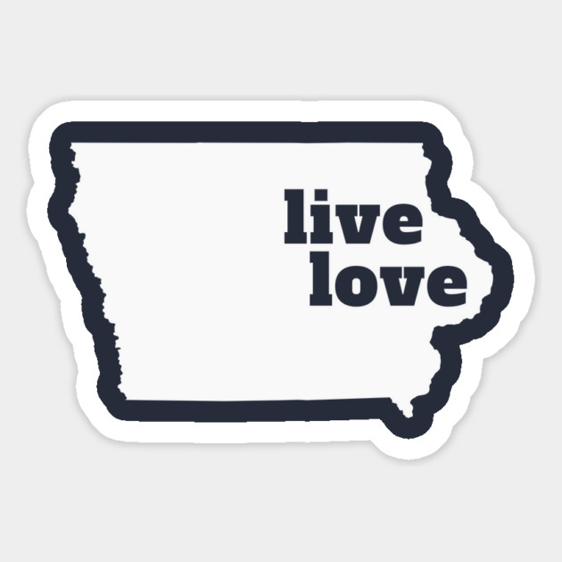 Iowa - Live Love Iowa Magnet by Yesteeyear