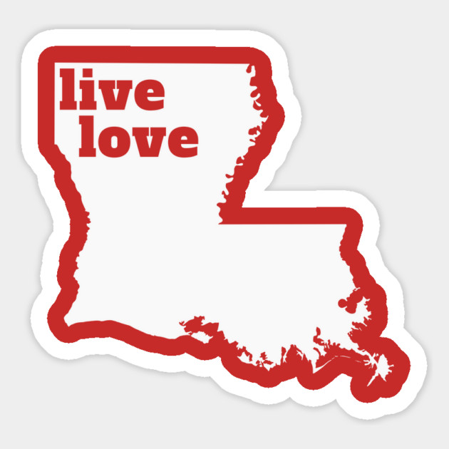 Louisiana - Live Love Louisiana Magnet by Yesteeyear