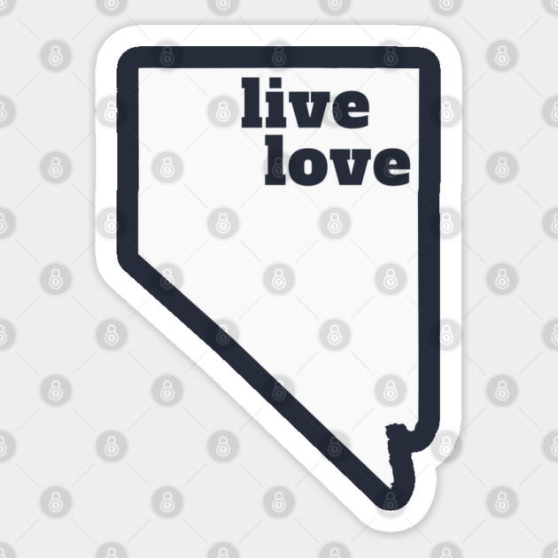 Nevada - Live Love Nevada Sticker by Yesteeyear