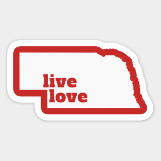 Nebraska - Live Love Nebraska Magnet