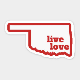 Oklahoma - Live Love Oklahoma Sticker